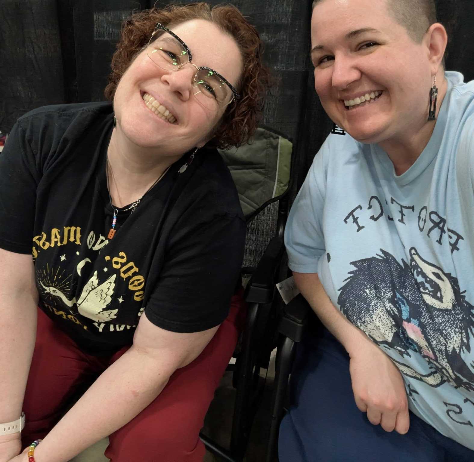 Huckleberry Rahr and Wes Imrisek at the Big Gay Market.